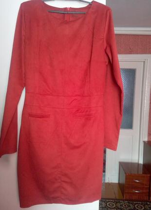 Сукня-замша