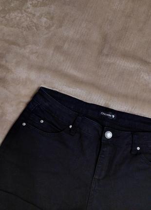 Черные джинсовые шорты chicoree классические шортики мом2 фото