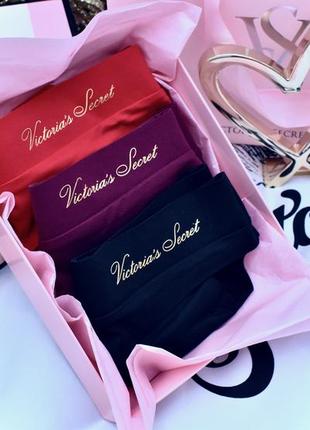 Набір трусиків тонг, комплект у коробці victoria's secret, вікторія сікрет, вікторіас сікрет6 фото