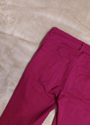 Цвелные бордовые джинсы стрейч now and then джинсовые штаны скини марсала в стиле h&m bershka6 фото