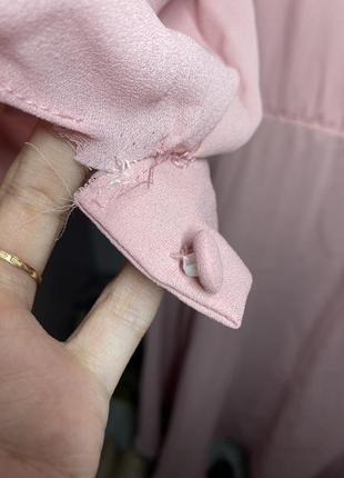 Винтажное женское розовое платье полупрозрачное hanells london английское старинное6 фото