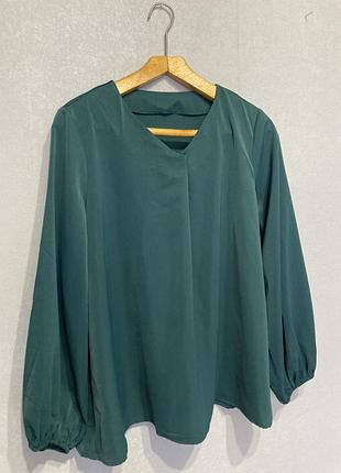 Блуза довгий рукав бутилка shein