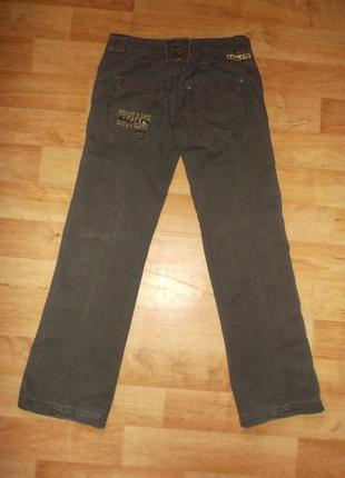 Фирменные джинсы летние цвет хаки  р. l - xl - германия2 фото