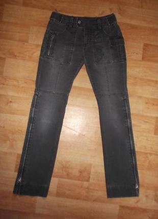 Фірмові джинси бавовна сірий р. l - bench