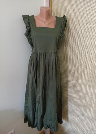 Шикарное платье сарафан с рюшами1 фото