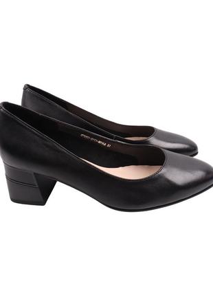 Туфлі жіночі molka чорні натуральна шкіра, 40