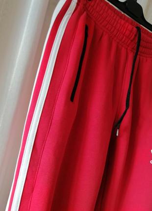 Спортивні штани джоггери унісекс на флісі відмінної якості не скочується вгорі прошита гумка не пере6 фото