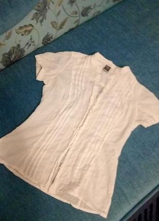 Блуза/сорочка з рюшами, з коротким рукавом, в школу, куплeна в італії!🇮🇹/обмін чи продаж8 фото
