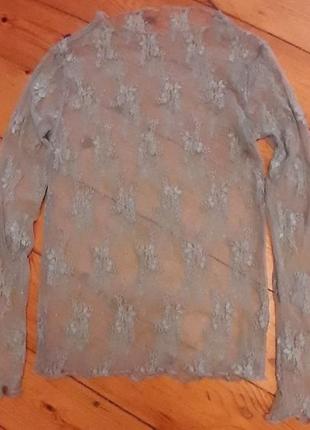 Кофта сетка цвет тиффани