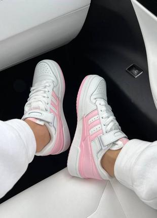 Кросівки кроси адідас форум рожеві adidas forum pink