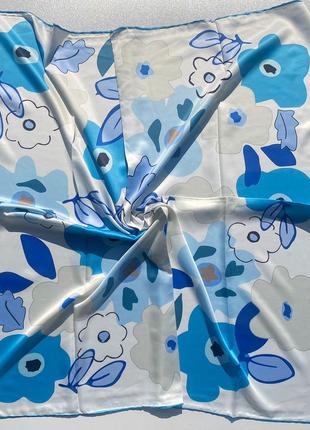 💙 нежный шелковый платок/платок 🤍