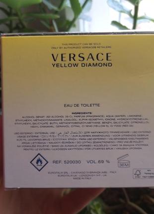 Духи женские versace yellow diamond 50ml5 фото