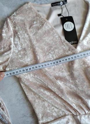 Шикарный боди блуза с бархата)))размер 12/403 фото