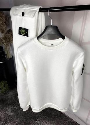 Костюм stone island/Баб свитшот+брюки-тонан айленд
