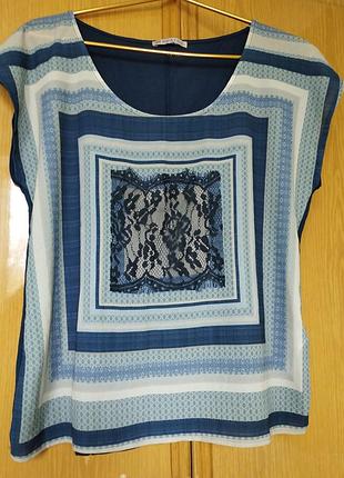 Футболка блузка р.50 полиэстер/вискоза anna field