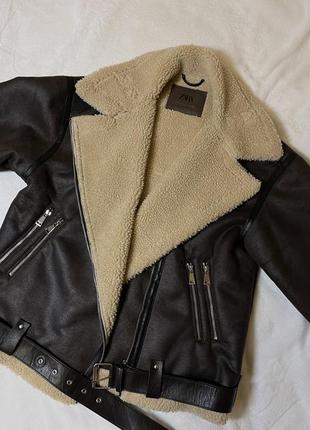 Дубленка zara