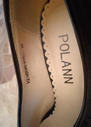 Туфли кожаные polann женские туфельки на каблуке из натуральной кожи обуви туфлы кожанине3 фото