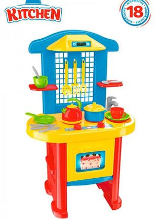Іграшка кухня для дітей, з посудом, 28 предметів, технок