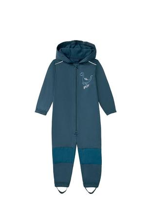 Теплый комбинезон softshell / софтшел для мальчика lupilu 356924 074-80 см (6-12 months) зеленый