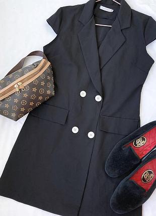 Платье пиджак безрукавка