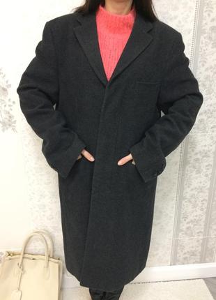 Женское шерстяное базовое демисезонное пальто1 фото