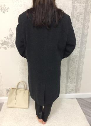 Женское шерстяное базовое демисезонное пальто6 фото