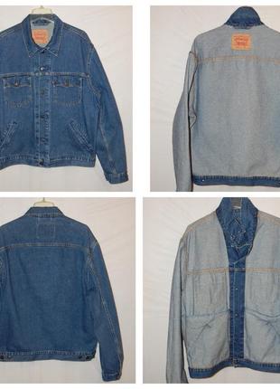 Вінтажна джинсова куртка levis type 3 70570 06 trucker denim jacket levi's2 фото