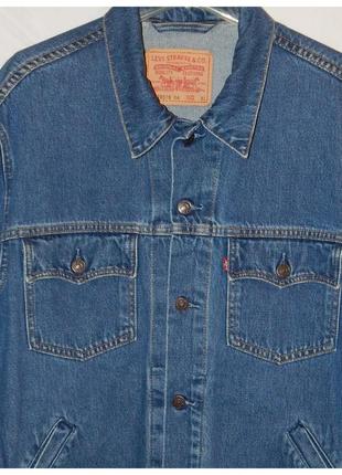 Вінтажна джинсова куртка levis type 3 70570 06 trucker denim jacket levi's4 фото