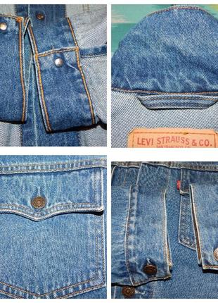 Вінтажна джинсова куртка levis type 3 70570 06 trucker denim jacket levi's5 фото