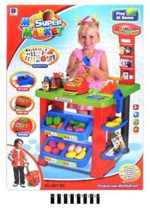 Іграшка касовий апарат, касовий апарат дитячий, дитячий каса з прилавком