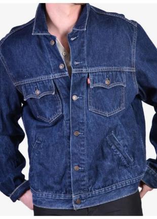 Вінтажна джинсова куртка levis type 3 70570 06 trucker denim jacket levi's9 фото