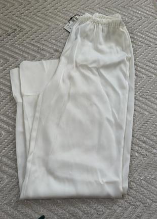 Новые брюки zara silk blend- 100% шелк.3 фото