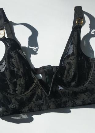 Бюстгальтер victoria's secret luxe lingerie logo v-wire long line бралет xs5 фото
