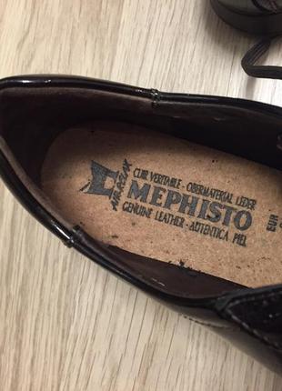 Туфлі кросівки натур шкіра лак mephisto 40 розмір7 фото