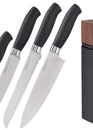 Набор кухонных ножей 6 предметов gemini, нержавейка, ardesto - наборы ножей