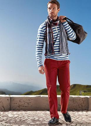 Штани чінос, чоловічі бордові брюки з бавовни