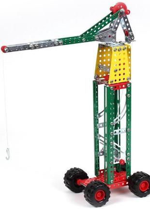 Металевий конструктор баштовий кран, (253 деталі), технок 4890