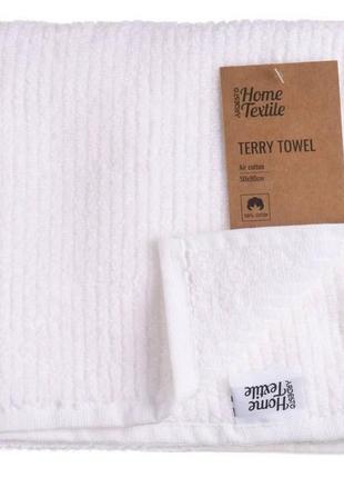 Рушник для обличчя махровий air, білий, бавовна — лицьові рушники 50 90 см туреччина