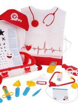 Дитячий набір доктора з халатом і шапочкою, 4319