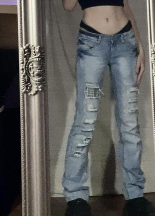 Невероятные джинсы y2k гранж1 фото