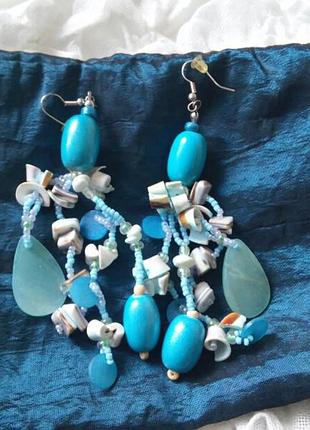 Сережки из пластика