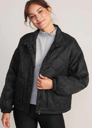 Old nevy демисезонная куртка, большой размер, короткая, стеганная, оверсайз8 фото