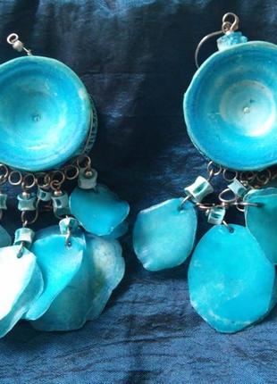 Сережки з лусочок