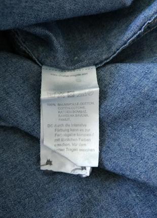Чоловіча тоненька джинсова сорочка charles voegele3 фото