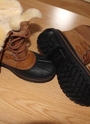 Сапожки,crocs ботинки кожа, зима 36р6 фото