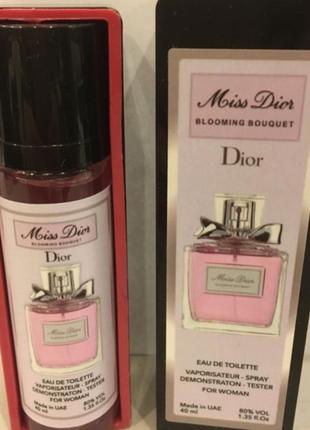 Мини-парфюм 40 мл dior miss dior blooming bouquet тестер женский, мес диор блуминг букет1 фото