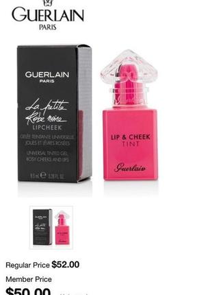 Guerlain paris тинт для губ и щек lip cheek tint la petite robe noire