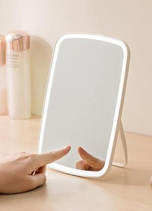 Зеркало для макияжа с подсветкой xiaomi jordan judy tri-color led makeup mirror nv505