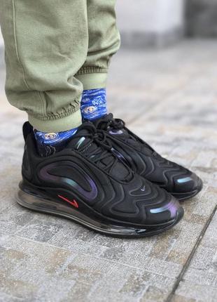 Кроссовки nike air max 720 black violet Jameon