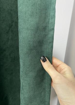 Штори, комплект штор мікровелюр на тесьмі3 фото